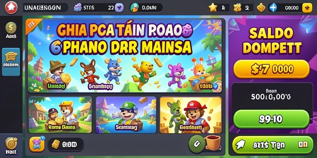 yumetoto - Menampilkan berbagai level yang dapat dimainkan.