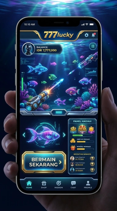 Layar utama 777lucky — antarmuka bersih setelah instalasi